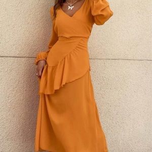 Summer long flowy dress